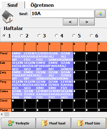 Oluşan programa el ile müdahale imkanı