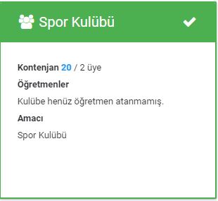 KLUB İŞLEMLERİ