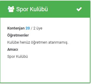 KLUB İŞLEMLERİ