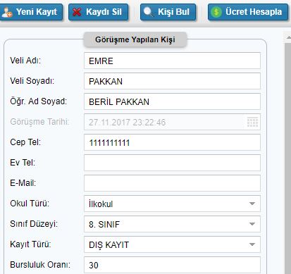 Kayıt Formu